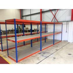 job lot Rapid 1 HEAVY DUTY industrial long span shelving 2 m high( pallet racking , storage )