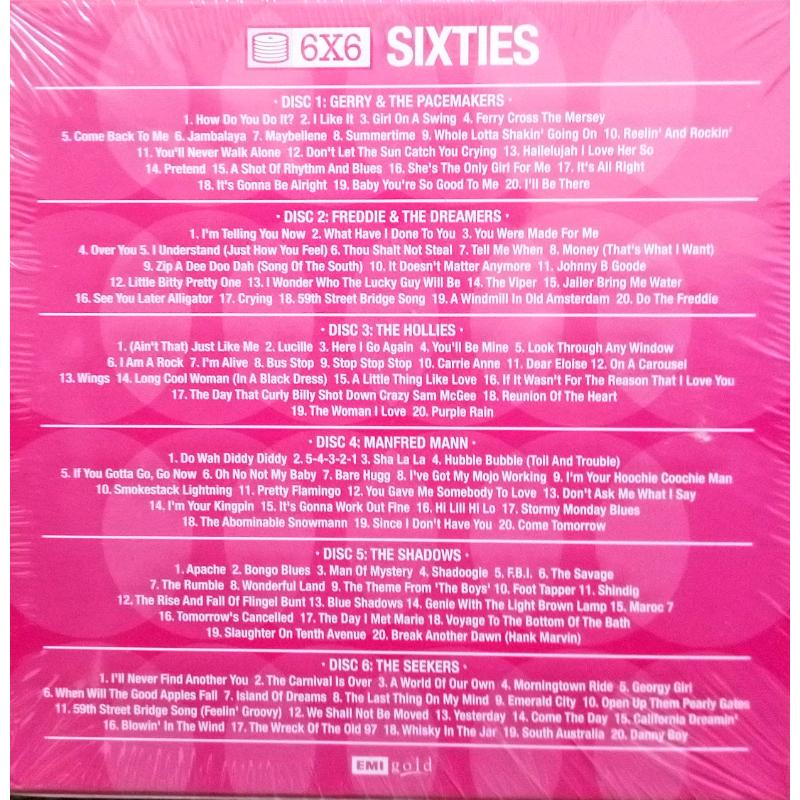 6 CD 'Sixties" Box Set by 6 Classic Sixties Groups - NEW