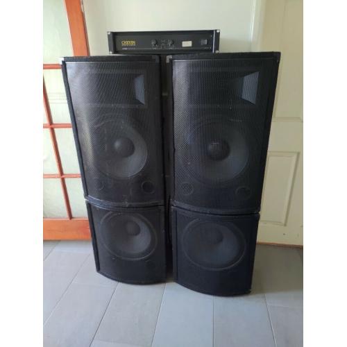 15 inch 900W speakers(3 way) + 1000W amplifier [ EMINENCE SERIE AMERICAN STANDARD KAPPA 15A ]