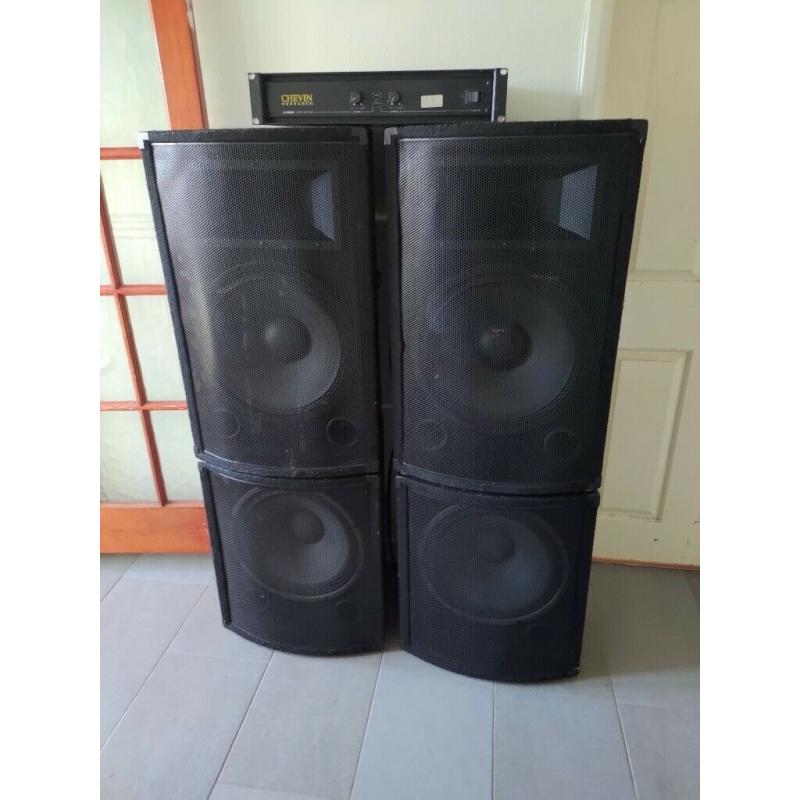 15 inch 900W speakers(3 way) + 1000W amplifier [ EMINENCE SERIE AMERICAN STANDARD KAPPA 15A ]