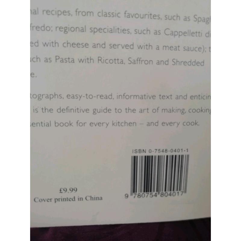 The Pasta Bible..beautiful brand new hard back cooking books ?6