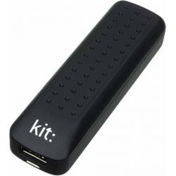 KIT S2 2000 mAh BLACK UNIVERSAL PORTABLE POWER BANK EMERGENCY CHARGER & USB LEAD