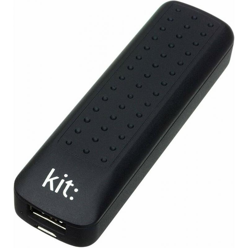 KIT S2 2000 mAh BLACK UNIVERSAL PORTABLE POWER BANK EMERGENCY CHARGER & USB LEAD