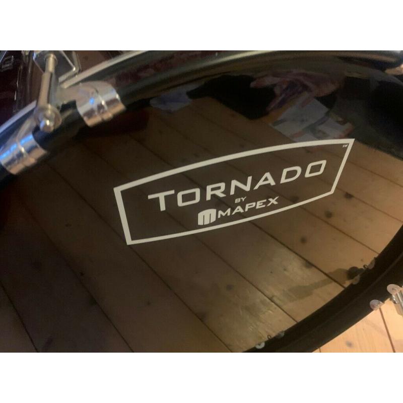 Mapex Tornado Drum kit, Stool and Cowbell