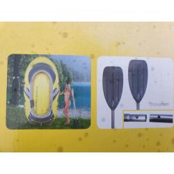 Inflatable boat with Oars
