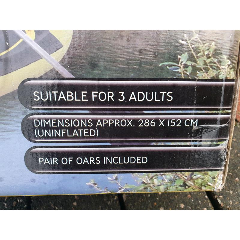 Inflatable boat with Oars