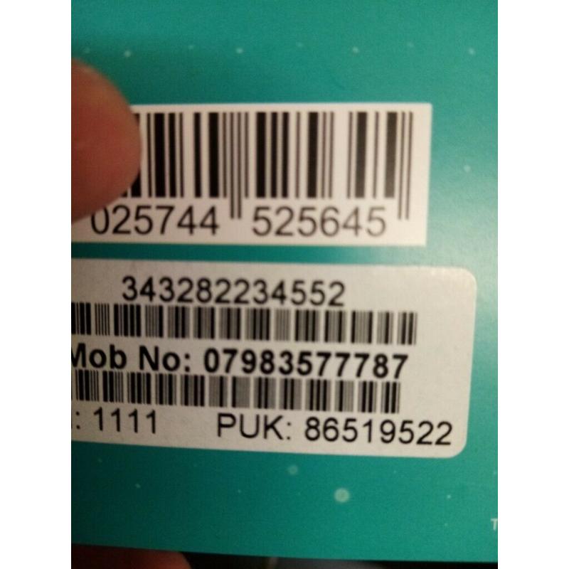 GOLD NUMBER SIM CARD-EE