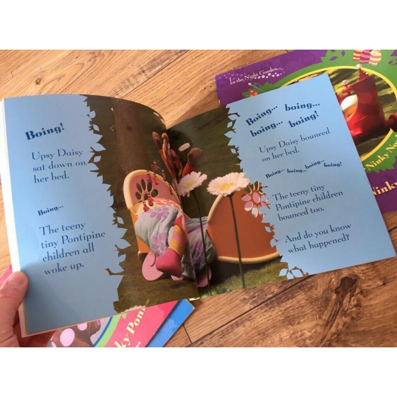 4 x In the night garden books by Andrew Davenport: Very Good Condition