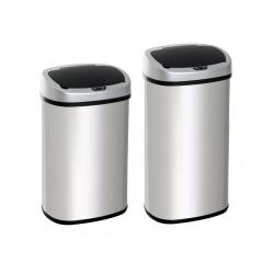 Sensor Dustbin Touchless Trash Can Automatic Garbage Bin Stainless Steel 80L, 60L