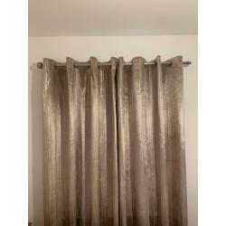 90 x 90 inch gold shimmer curtains