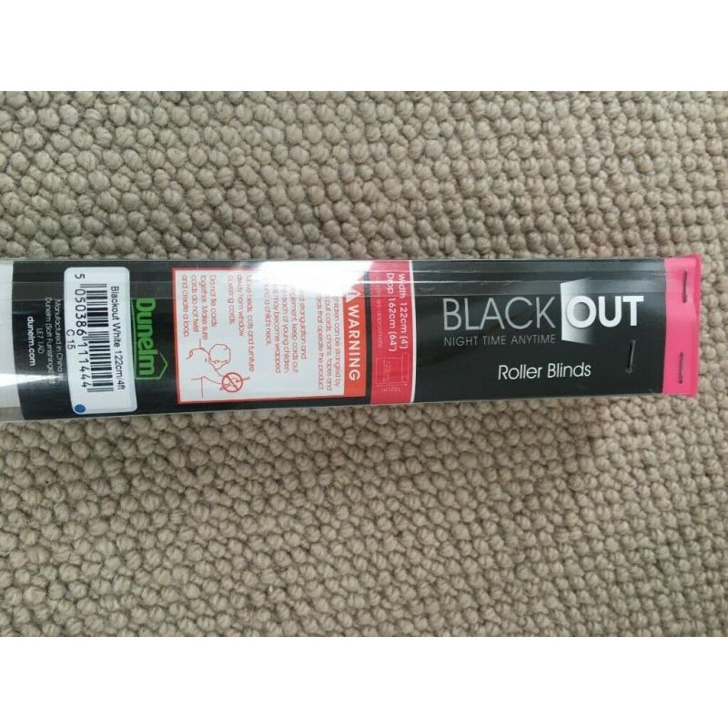 Blackout Blind 122cm (4') x 162cm drop 64" (Dartford)