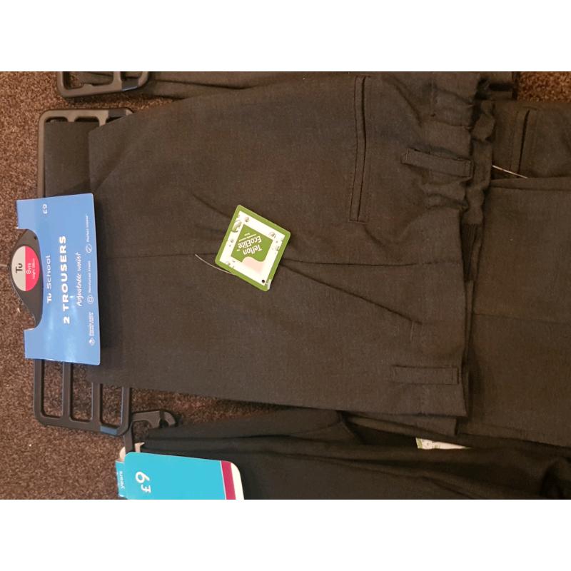 Boys and Girls Brand New Grey School Trousers