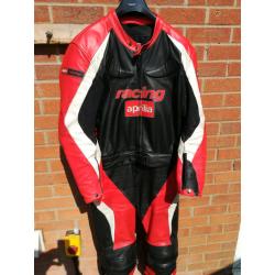 Aprilia racing motorcycle leathers