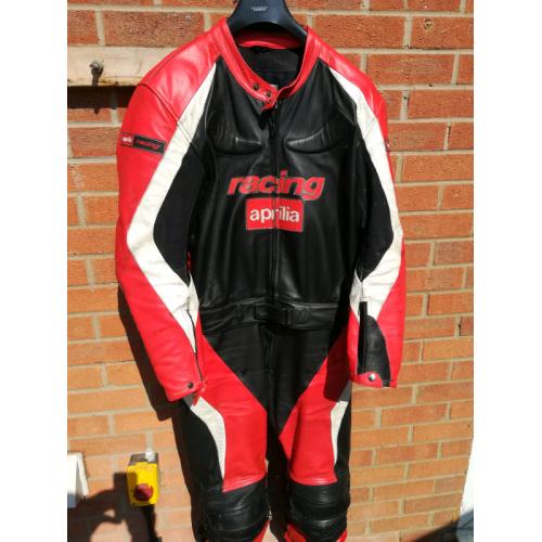 Aprilia racing motorcycle leathers