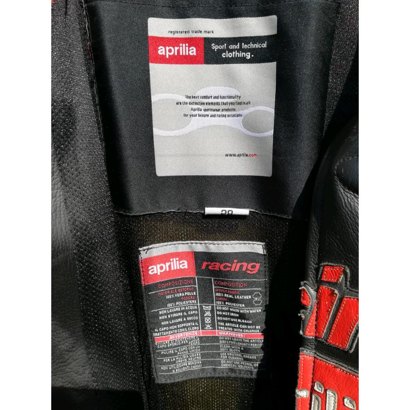 Aprilia racing motorcycle leathers