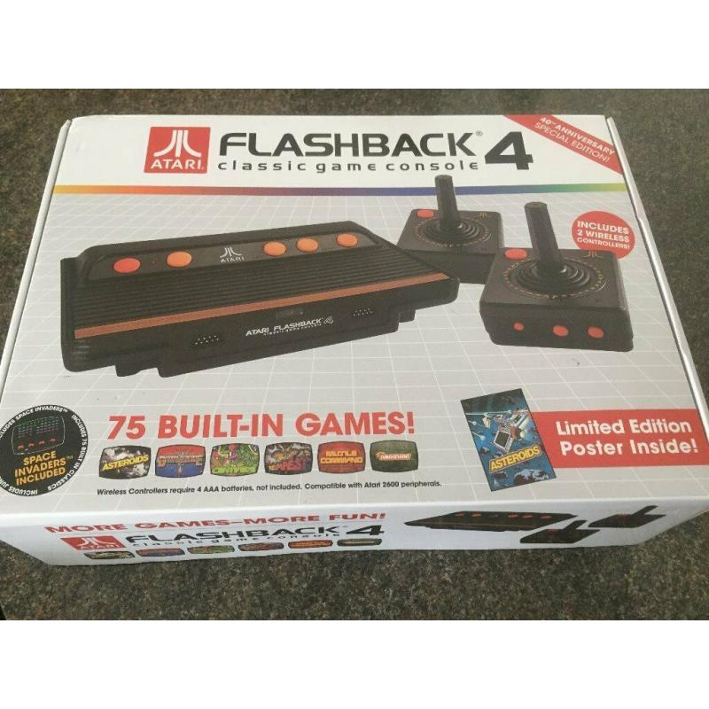 RETRO Atari Flashback 4 - 40th Anniversary Special Edition ? SEALED BOX BOXED Classic Game Console