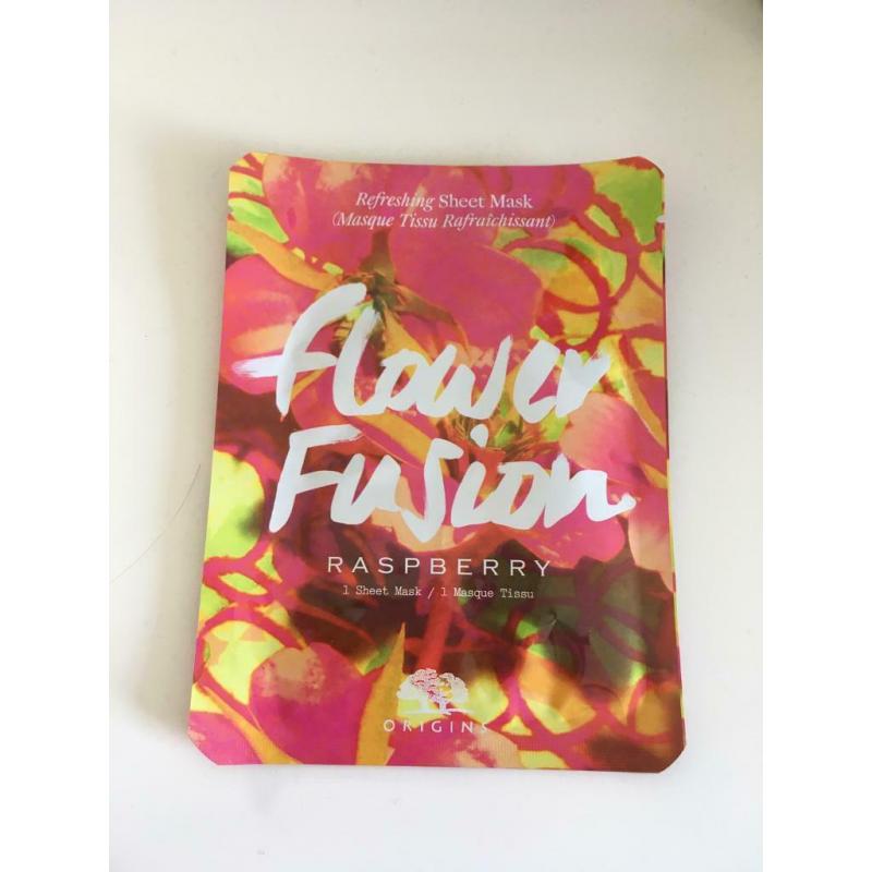 Origins Flower Fusion Raspberry Refreshing Sheet Mask- ?4 including delivery or ?3 to collect