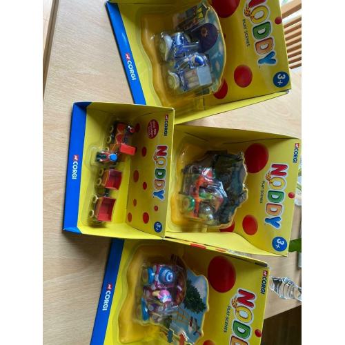 4 Corgi Vintage Noddy Play Scenes
