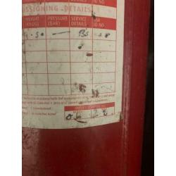 X 2 6kg powder extinguishers