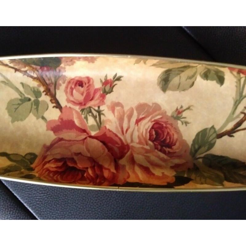 1950's floral serving tray - excellent condition