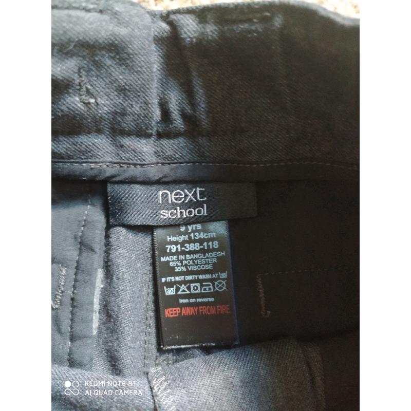 Next school trousers size 9yrs ?3