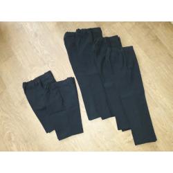 M&S Boys Navy School Trousers and Shorts 4-5yrs Bundle