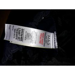 M&S Boys Navy School Trousers and Shorts 4-5yrs Bundle