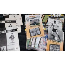 Notts County football programmes and Wembley ticket