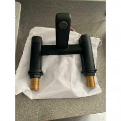 Matte black bath filler