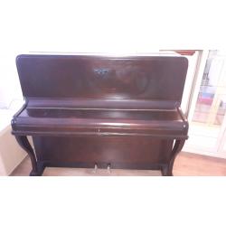 Berry London mahogany upright piano