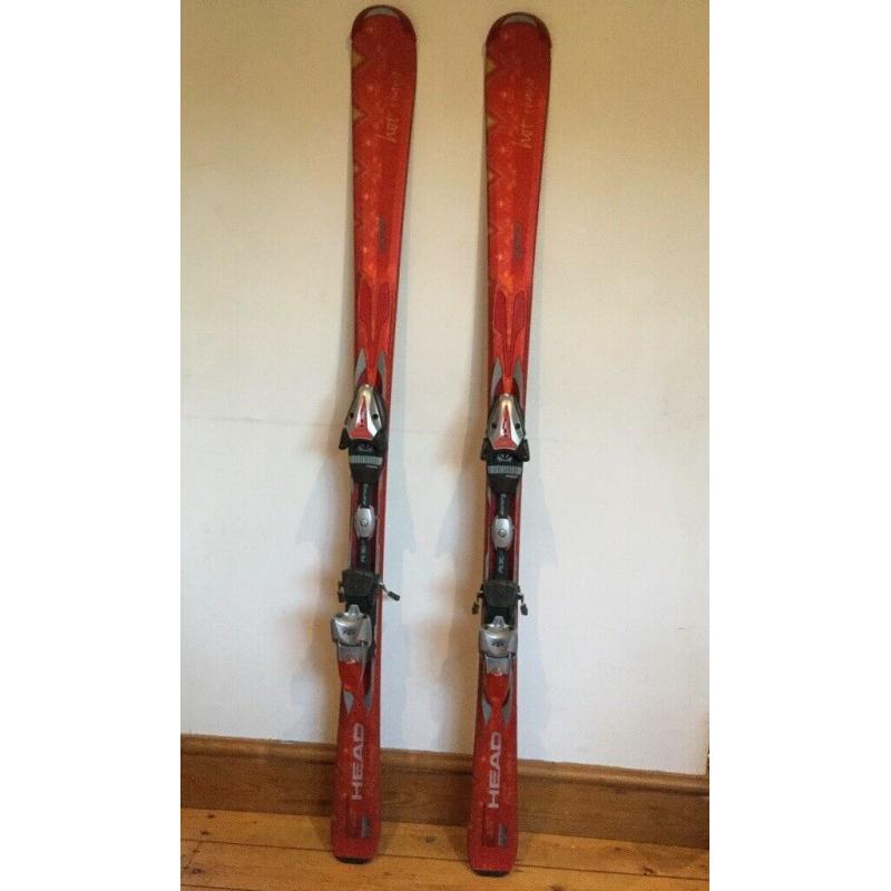 HEAD hot thang skis. 149cm + Tyrolia bindings
