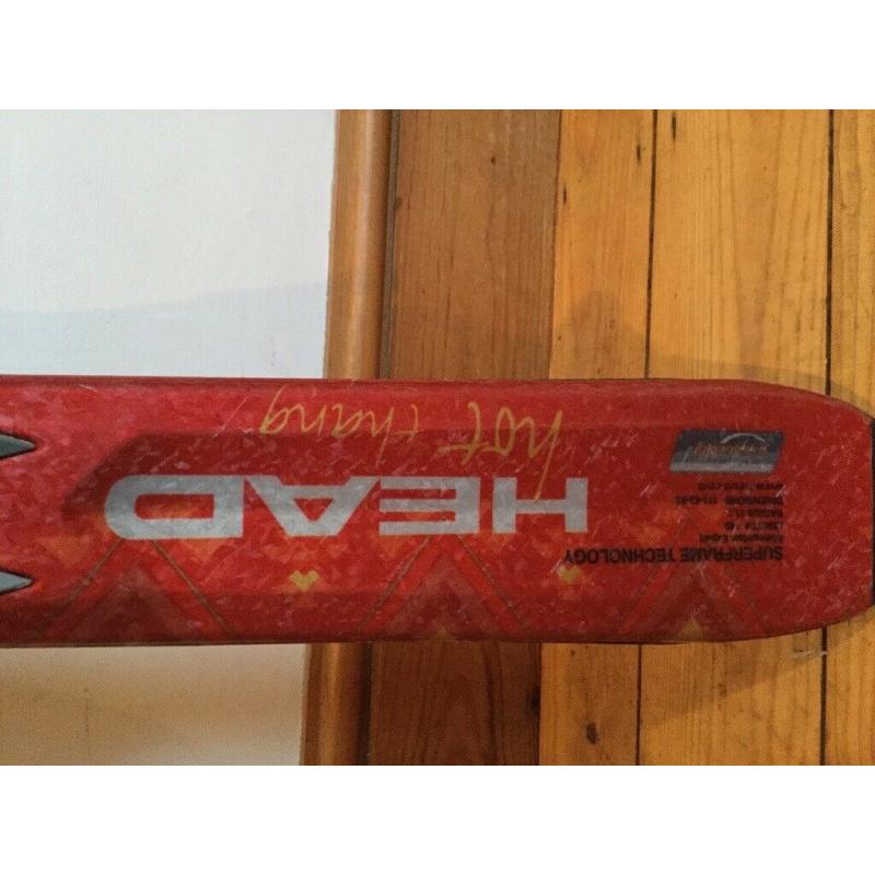 HEAD hot thang skis. 149cm + Tyrolia bindings