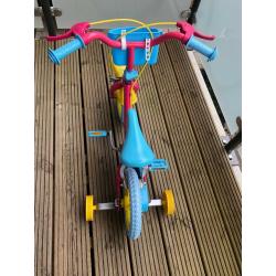 Peppa pig 12 inch kids bike