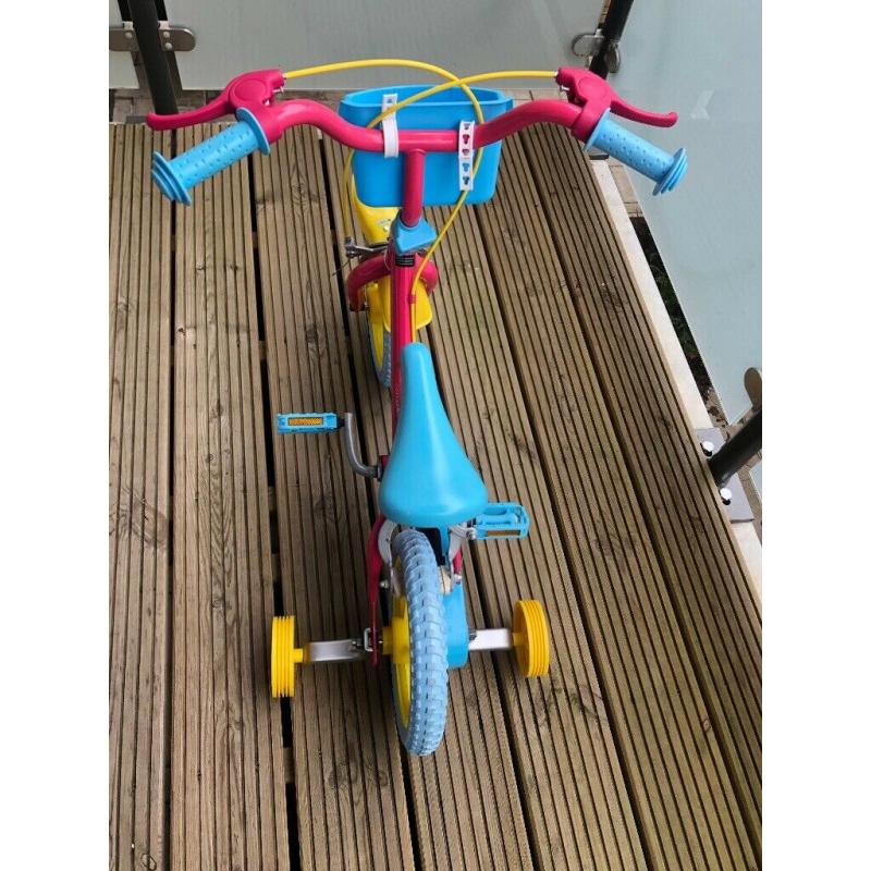 Peppa pig 12 inch kids bike