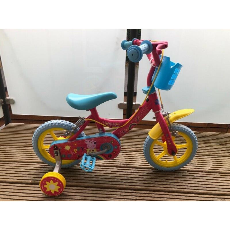 Peppa pig 12 inch kids bike