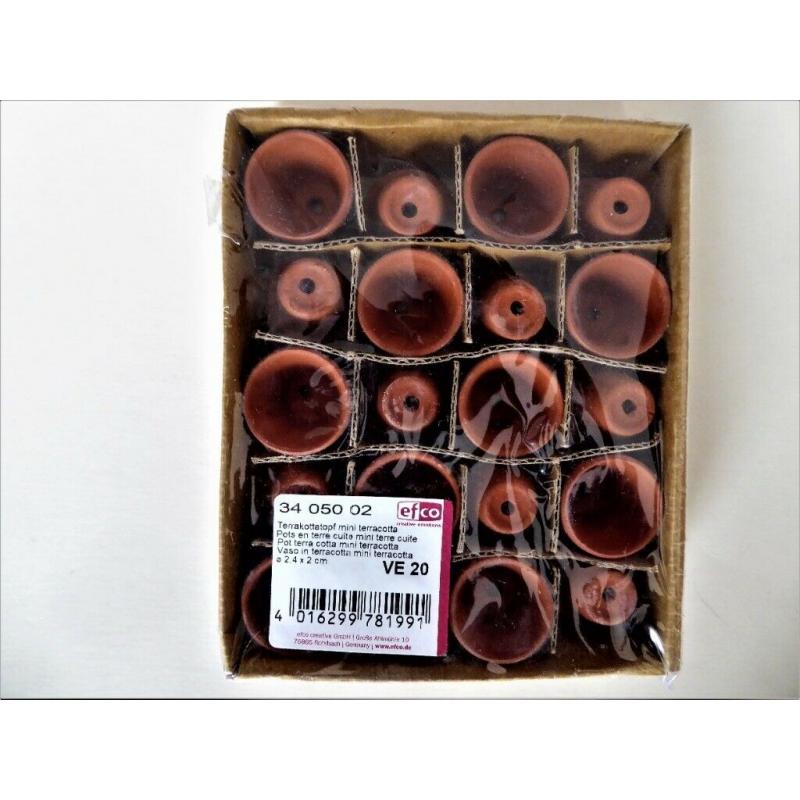 BRAND NEW MICRO TERRACOTTA FLOWER POTS