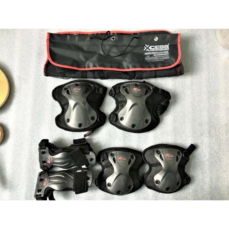 SkATEBOARDING ROLLER SKATING ETC XCESS PROTECTION GEAR SET PADS UNUSED