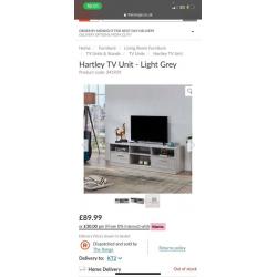 Brand new boxed Hartley TV stand