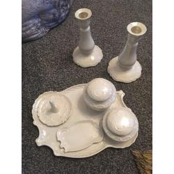 Shelley bone China dressing table set