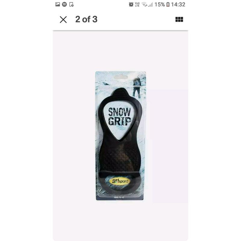 Snow Grips GriSport (20 available) size 3uk - 7uk (eu36 - eu40)