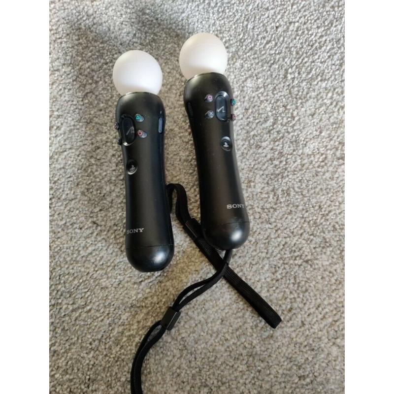 Playstation Move Controllers pair with usb cables