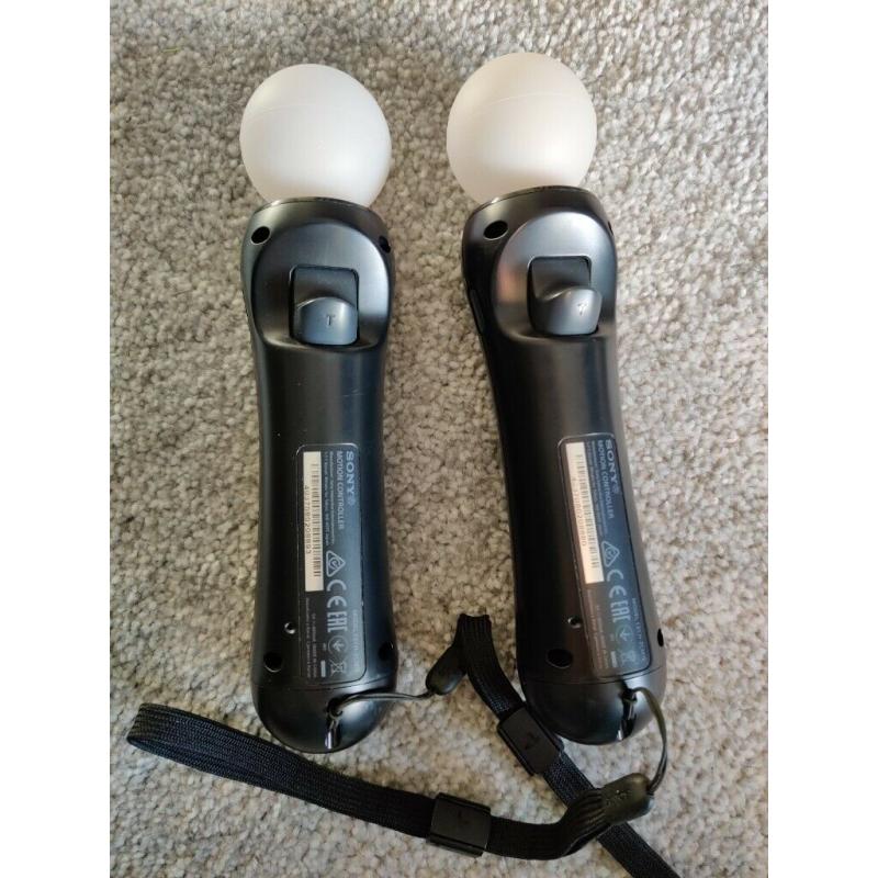 Playstation Move Controllers pair with usb cables