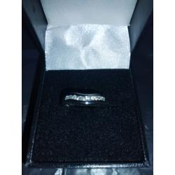 Platinum and diamond wishbone ring reduced price ?800 to ?500