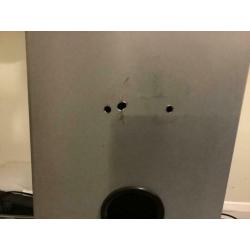 Glass Entertainment Unit With TV Mounting Bracket