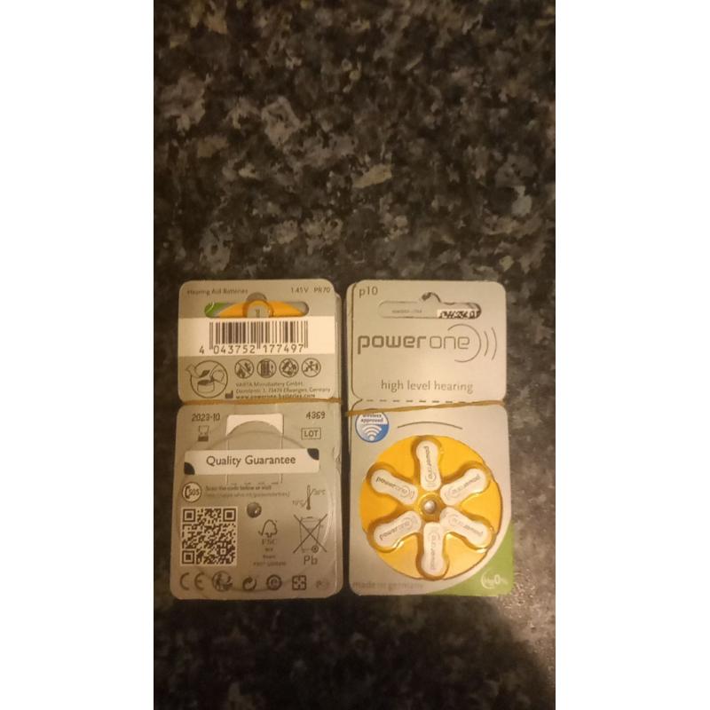 Hearing aid batteries