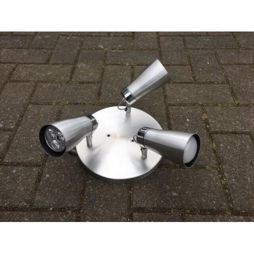 Classic Habitat Set of 3 x Spots 22cm diameter - circa 2004 in Stainless steel