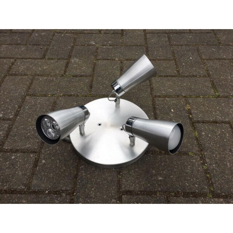 Classic Habitat Set of 3 x Spots 22cm diameter - circa 2004 in Stainless steel
