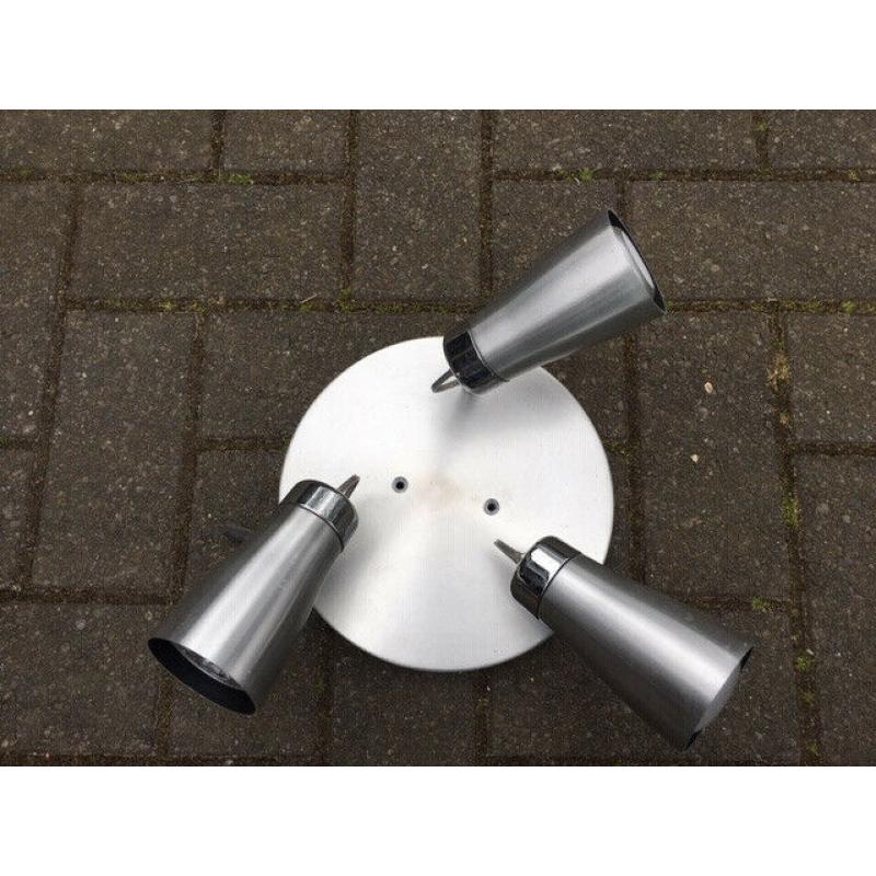 Classic Habitat Set of 3 x Spots 22cm diameter - circa 2004 in Stainless steel