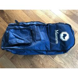 Full size travel Flight Golf Bag in Blue with wheels. VGC