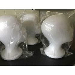 POLYSTYRENE HEADS X 3